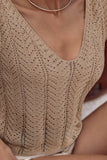 Openwork V-Neck knit Vest