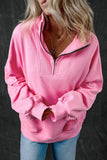 Half Zip Long Sleeve Sweatshirt