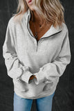 Half Zip Long Sleeve Sweatshirt