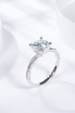 1.5 Carat Moissanite Side Stone Ring