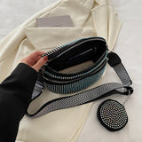 Studded Adjustable Strap Crossbody Bag