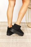 Legend Women's Fleece Lined Chunky Platform Mini Boots