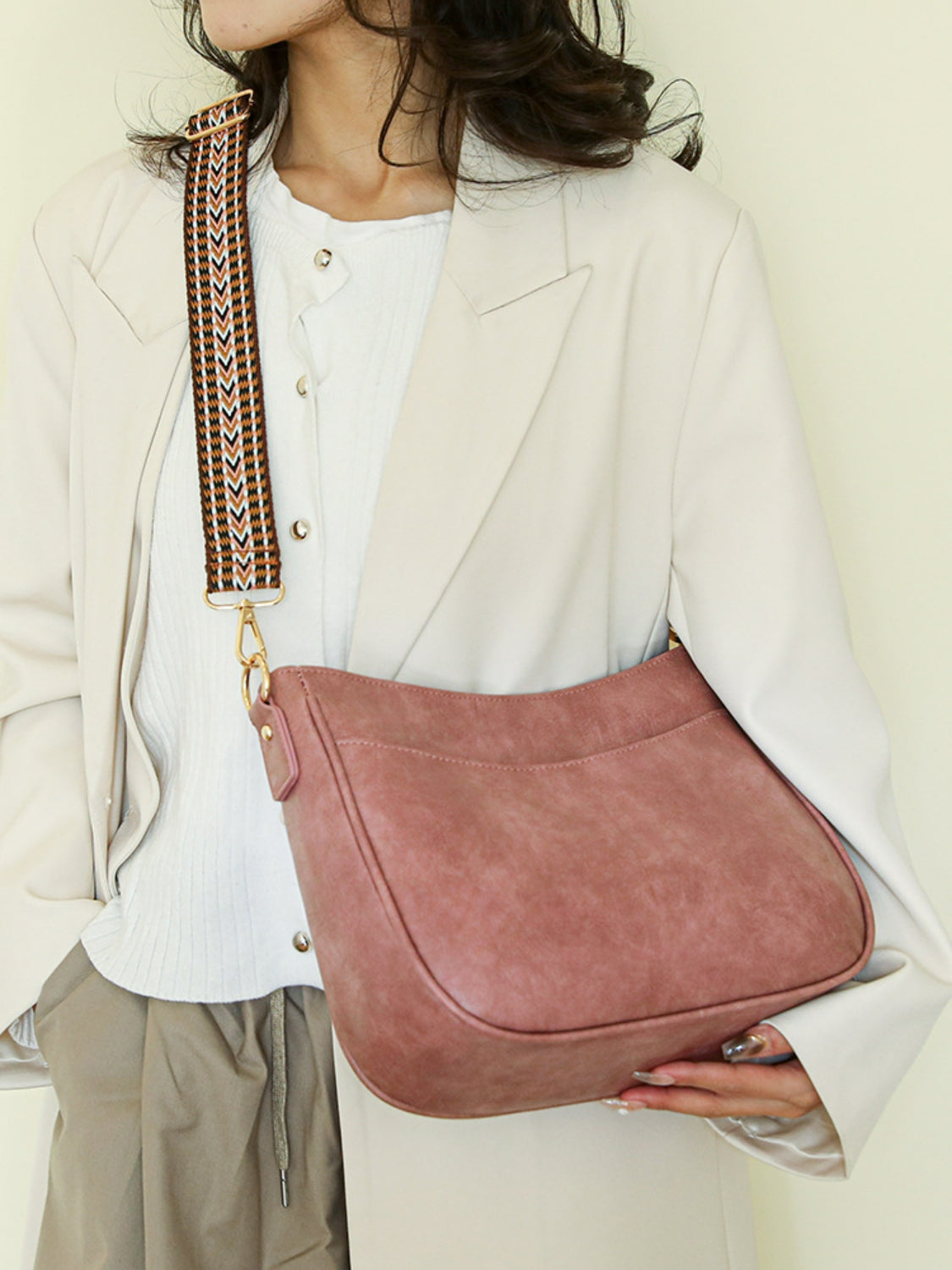 PU Leather Shoulder Bag