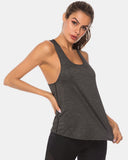 Full Size Scoop Neck Wide Strap Active Tank