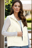 Zip Up Vest Coat with Pockets