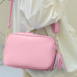 Tassel PU Leather Crossbody Bag