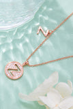 Moissanite U to Z Pendant Necklace