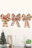 3-Pack Christmas Bow Ornaments