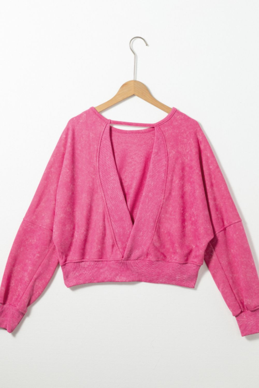 Cutout Round Neck Long Sleeve Sweatshirt