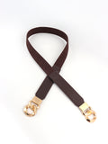 Zinc Alloy Buckle Elastic PU Belt