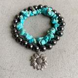 Turquoise Alloy Bracelet