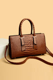 Textured PU Leather Handbag