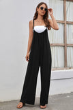 Tied Spaghetti Strap Wide Leg Jumpsuit