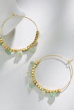 Turquoise Stainless Steel Hoop Earrings