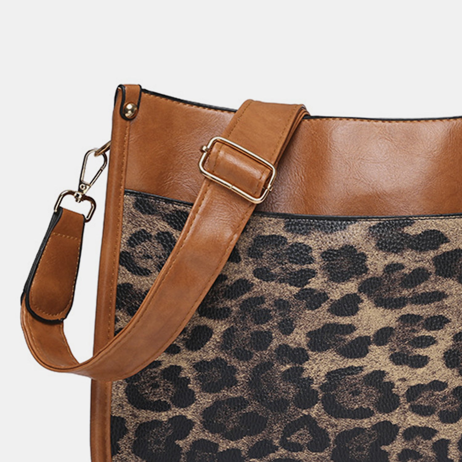 PU Leather Leopard Shoulder Bag