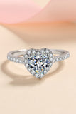 1 Carat Moissanite Heart-Shaped Ring