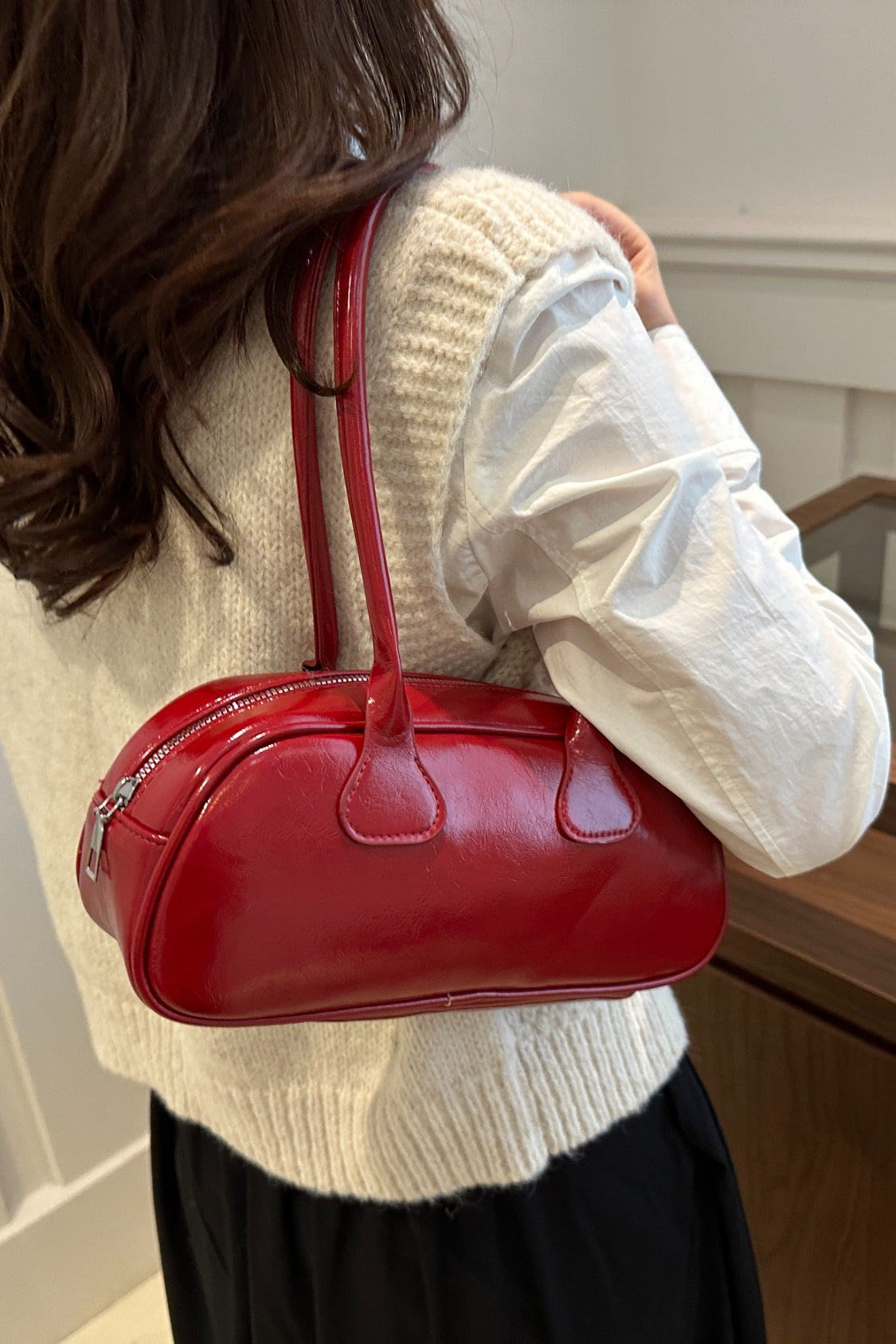 PU Leather Shoulder Bag