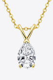 1.5 Carat Moissanite Pendant 925 Sterling Silver Necklace