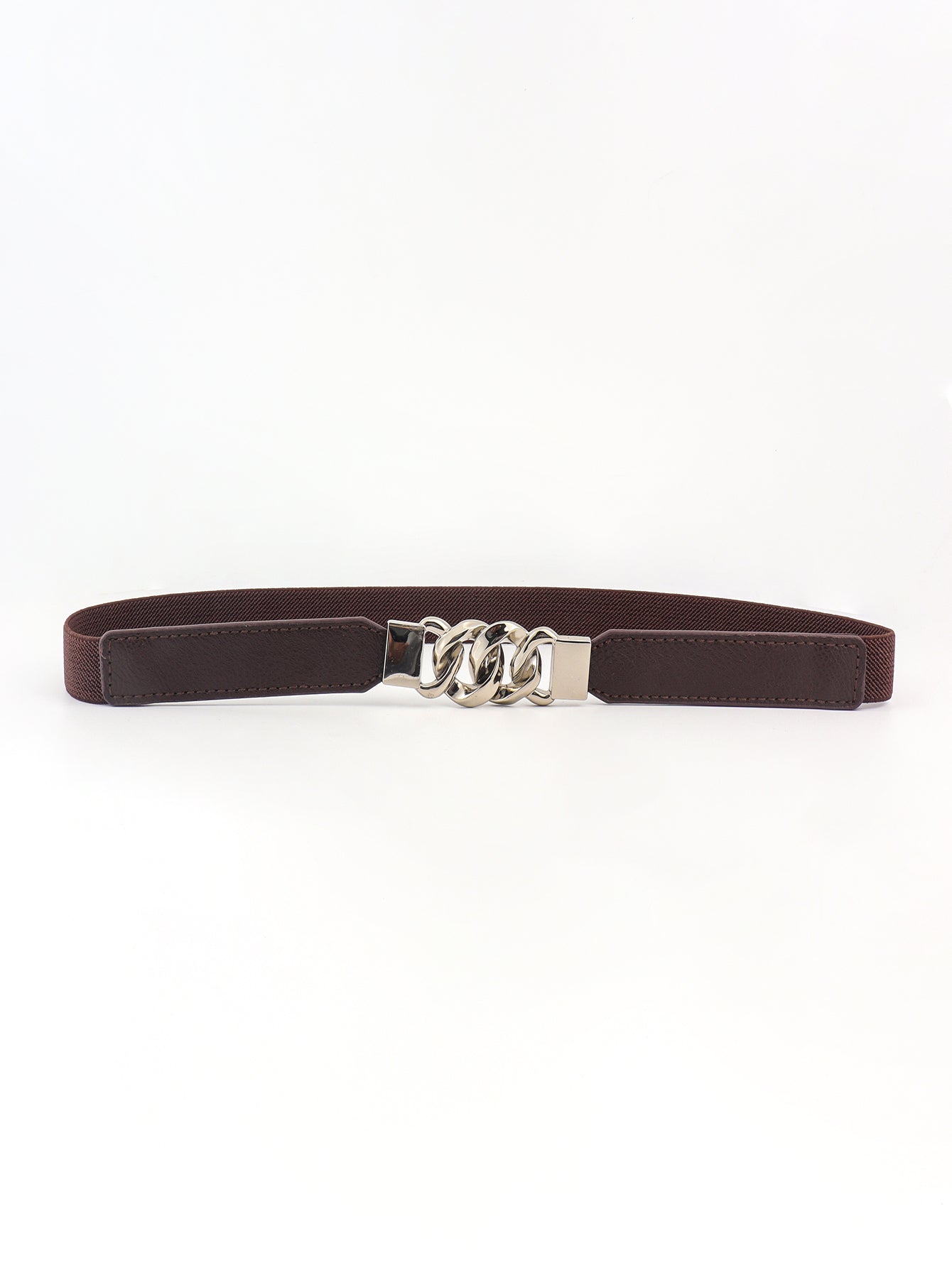 Zinc Alloy Buckle Elastic PU Belt