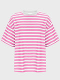 Striped Round Neck Half Sleeve T-Shirt