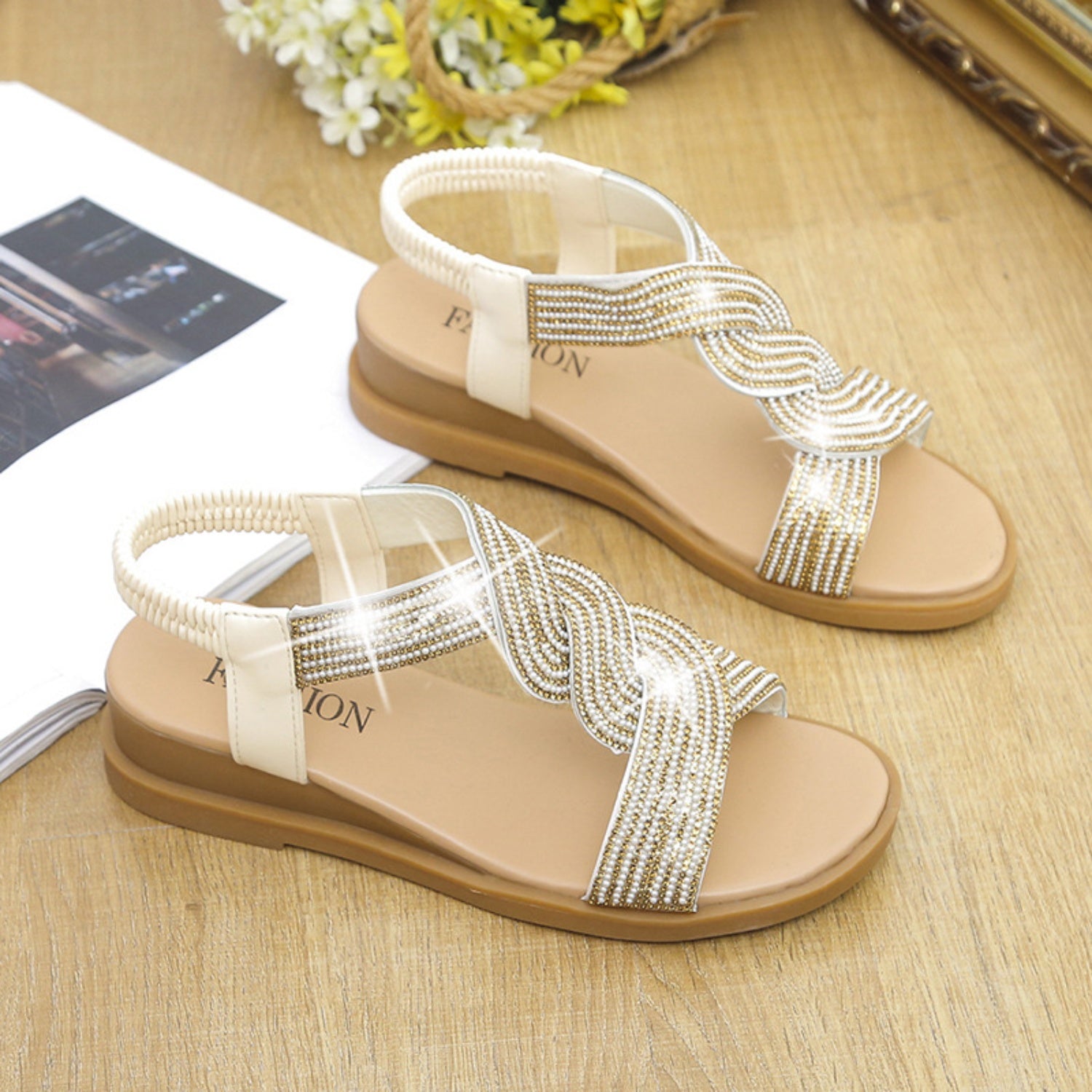 PU Leather Open Toe Sandals