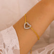 18K Gold-Plated Heart Bracelet