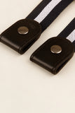 PU Elastic Snap Closure Belt