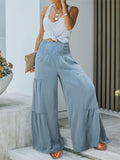 Smocked High Waist Pants