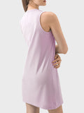 Round Neck Sleeveless Active Dress