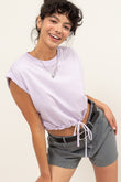 HYFVE Drawstring Hem Crop Top