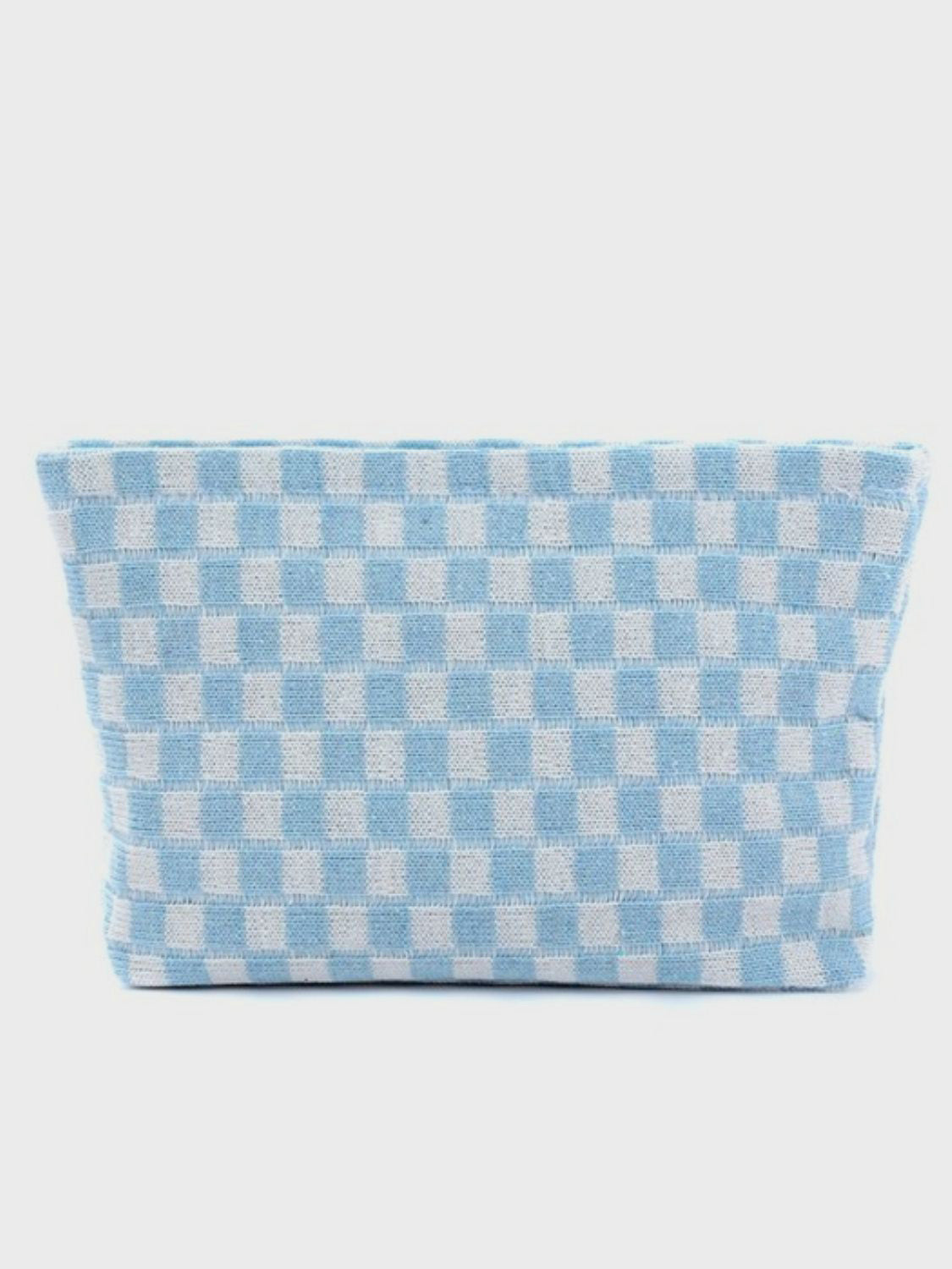 Zenana Checkered Makeup Clutch Bag