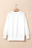 Bow Round Neck Long Sleeve Sweatshirt