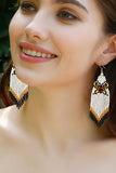 Butterfly Beaded Dangle Earrings