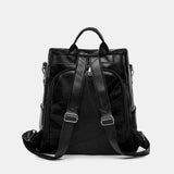 PU Leather Adjustable Strap Backpack Bag