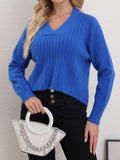 V-Neck Long Sleeve Sweater