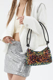 Sequin Double Strap Shoulder Bag