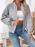 Perfee Zip Up Long Sleeve Sweatshirt