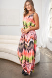 White Birch Tie-Dye Sleeveless Maxi Dress