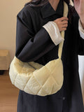 Quilted Polyester Crossbody Bag