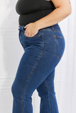 Judy Blue Ava Full Size Cool Denim Tummy Control Flare