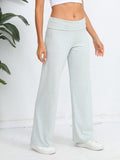 Elastic Waist Wide Leg Pants