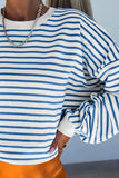 Striped Dropped Shoulder Long Sleeve Sweatshirt