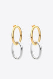 Two-Tone Double Hoop Earrings