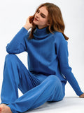 Basic Bae Turtleneck Raglan Sleeve Top and Pants Sweater Set