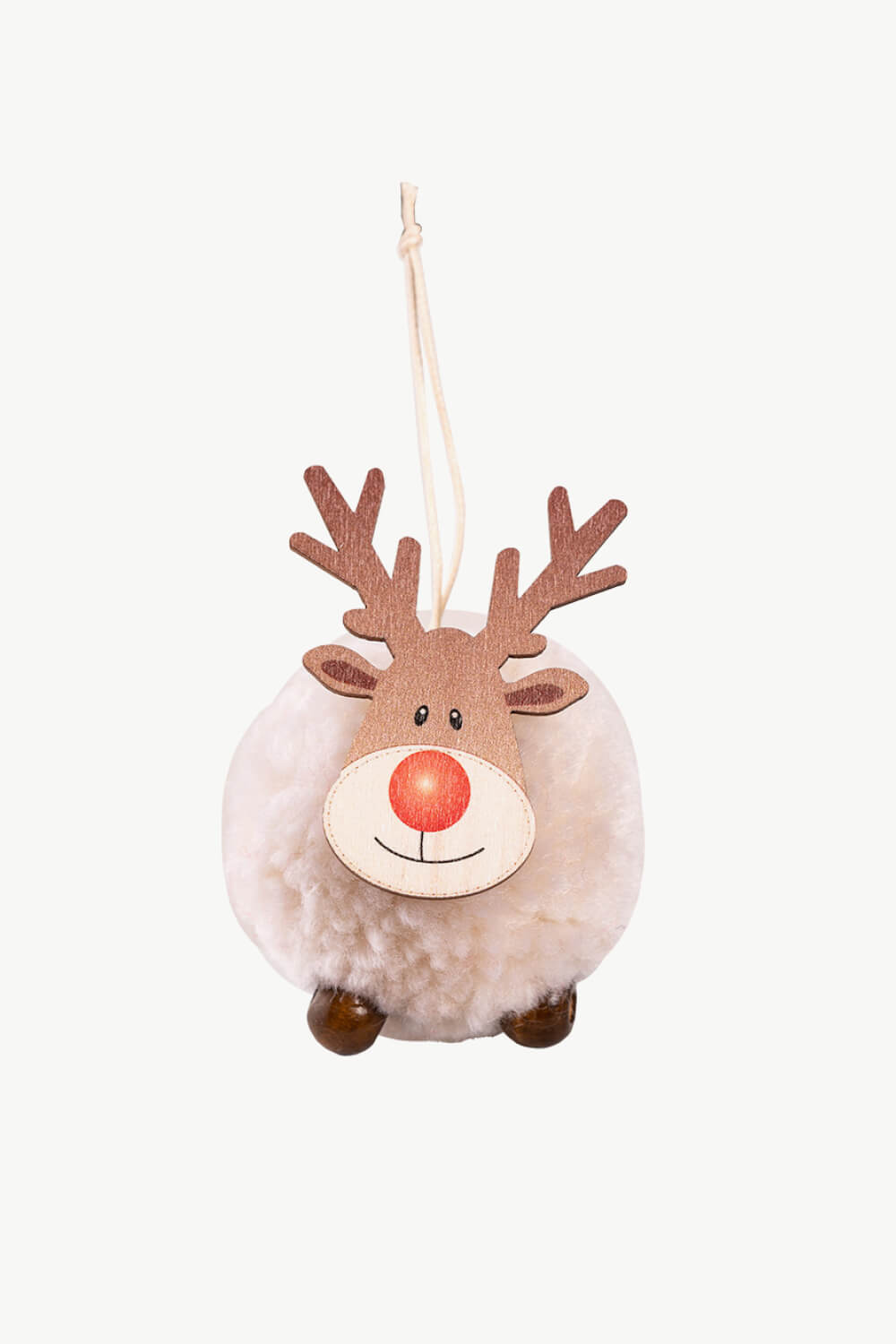 4-Pack Christmas Sherpa Reindeer Hanging Widgets