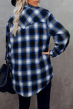 Full Size Plaid Collared Neck Long Sleeve Shirt