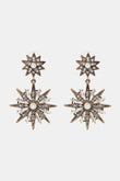 Zinc Alloy Star Shape Dangle Earrings