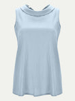 Full Size Round Neck Sleeveless Top