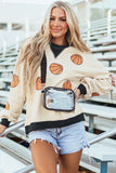 Sequin Basketball Long Sleeve Sweatshirt