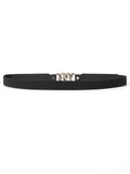 Zinc Alloy Buckle Elastic PU Belt